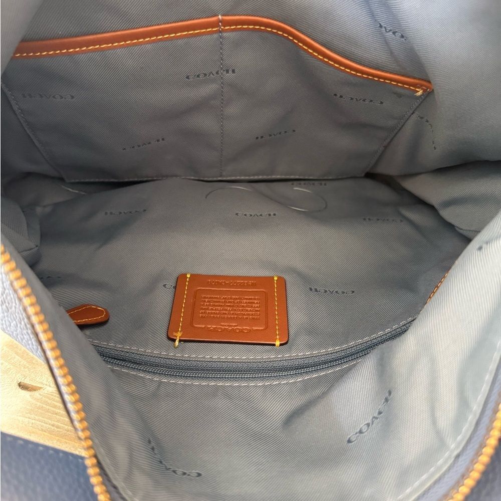 COACH Polished Pebble Leather Shoulder Bag - Picture 11 of 14